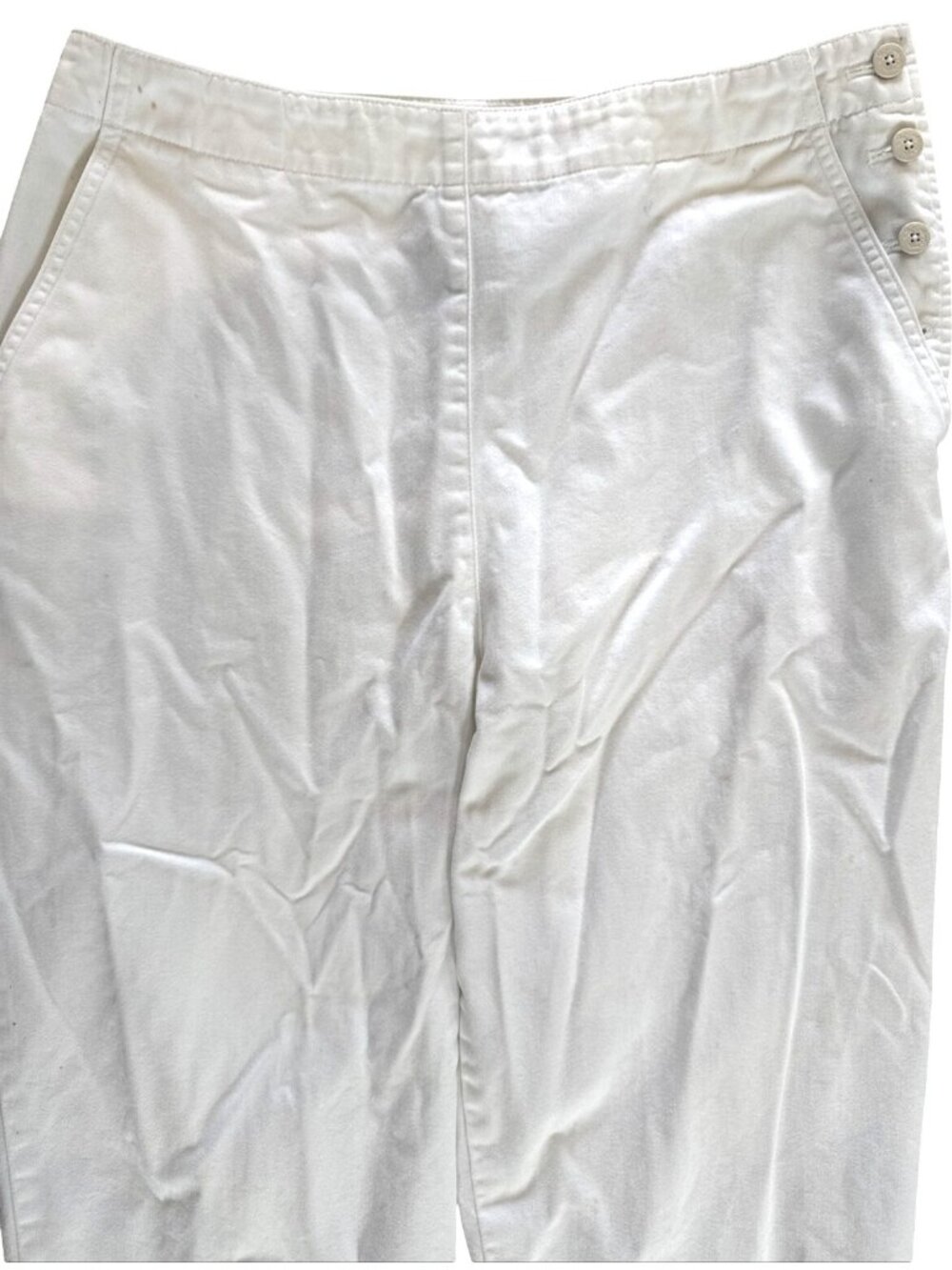 Lauren Ralph Lauren Womens White Cotton Pants Size 8